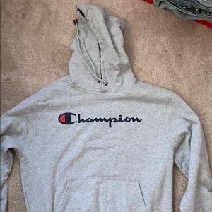 Grey champion hoodie 🌪